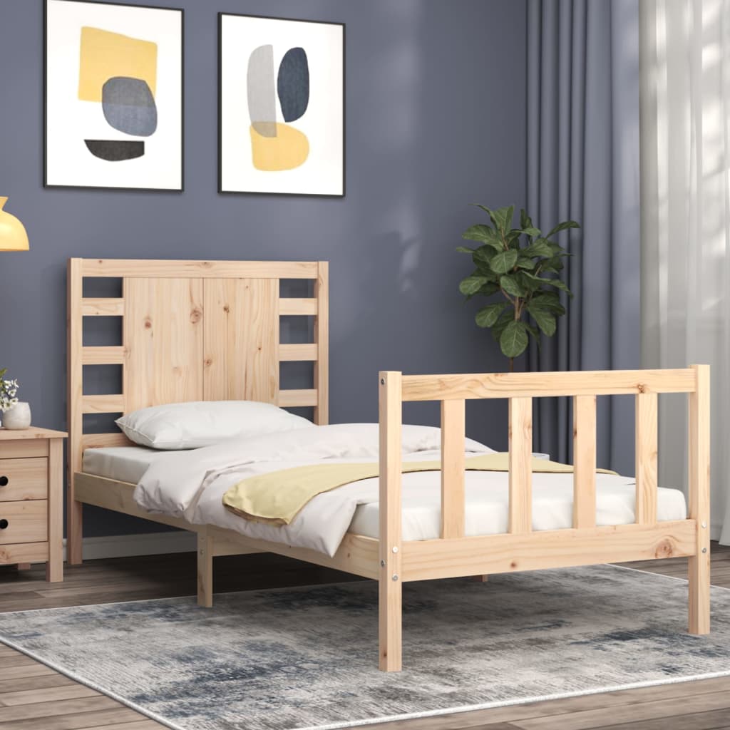 Sengeramme med hodegavl liten enkel heltre