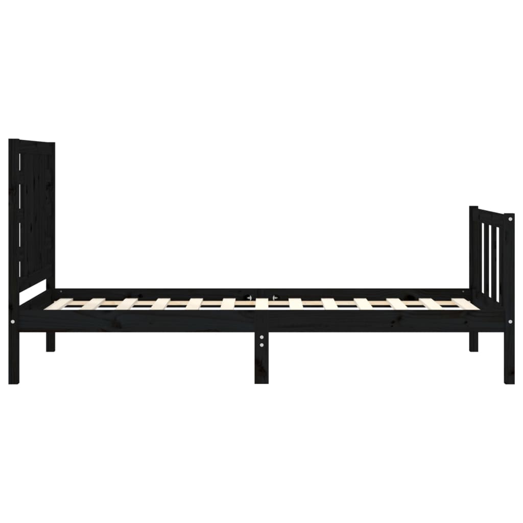 Sengeramme med hodegavl svart small single heltre