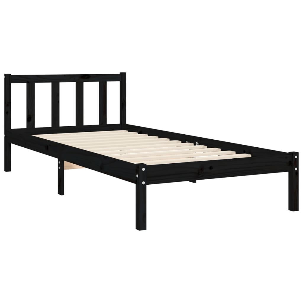 Sengeramme med hodegavl svart small single heltre