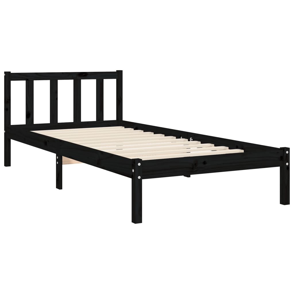 Sengeramme med hodegavl svart small single heltre