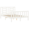 Sengeramme med hodegavl hvit small double heltre