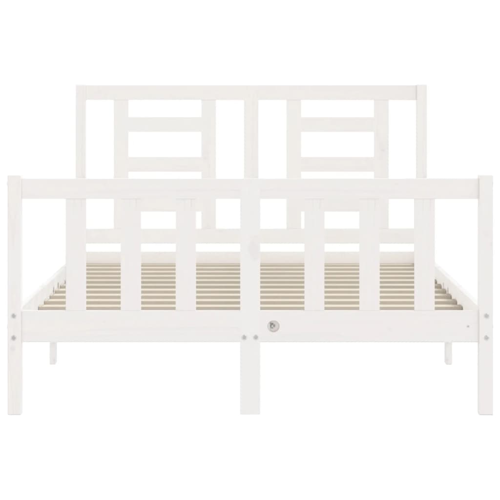 Sengeramme med hodegavl hvit small double heltre