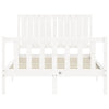 Sengeramme med hodegavl hvit small double heltre