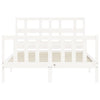 Sengeramme med hodegavl hvit small double heltre