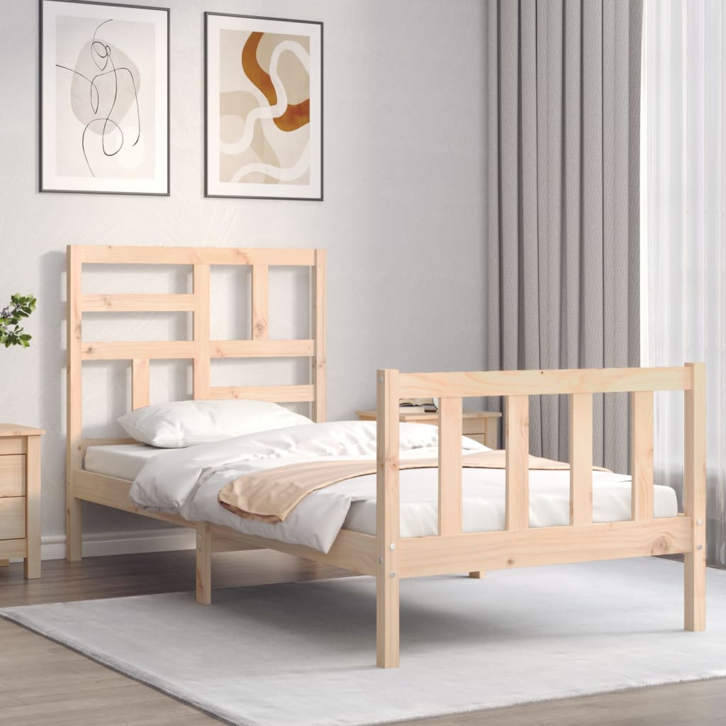 Sengeramme med hodegavl liten enkel heltre