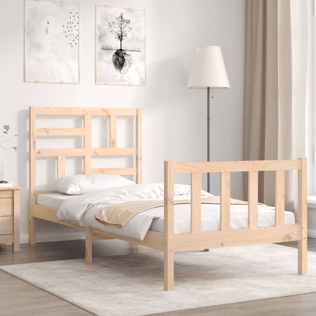 Sengeramme med hodegavl liten enkel heltre