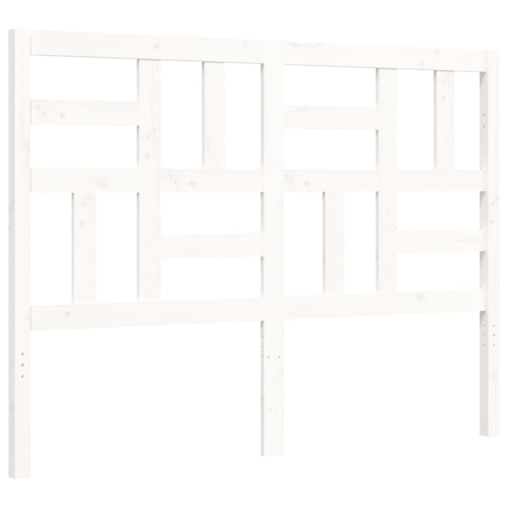 Sengeramme uten madrass hvit 140x190 cm heltre furu