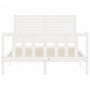 Sengeramme med hodegavl hvit small double heltre