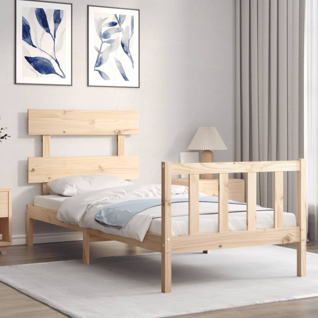 Sengeramme med hodegavl liten enkel heltre