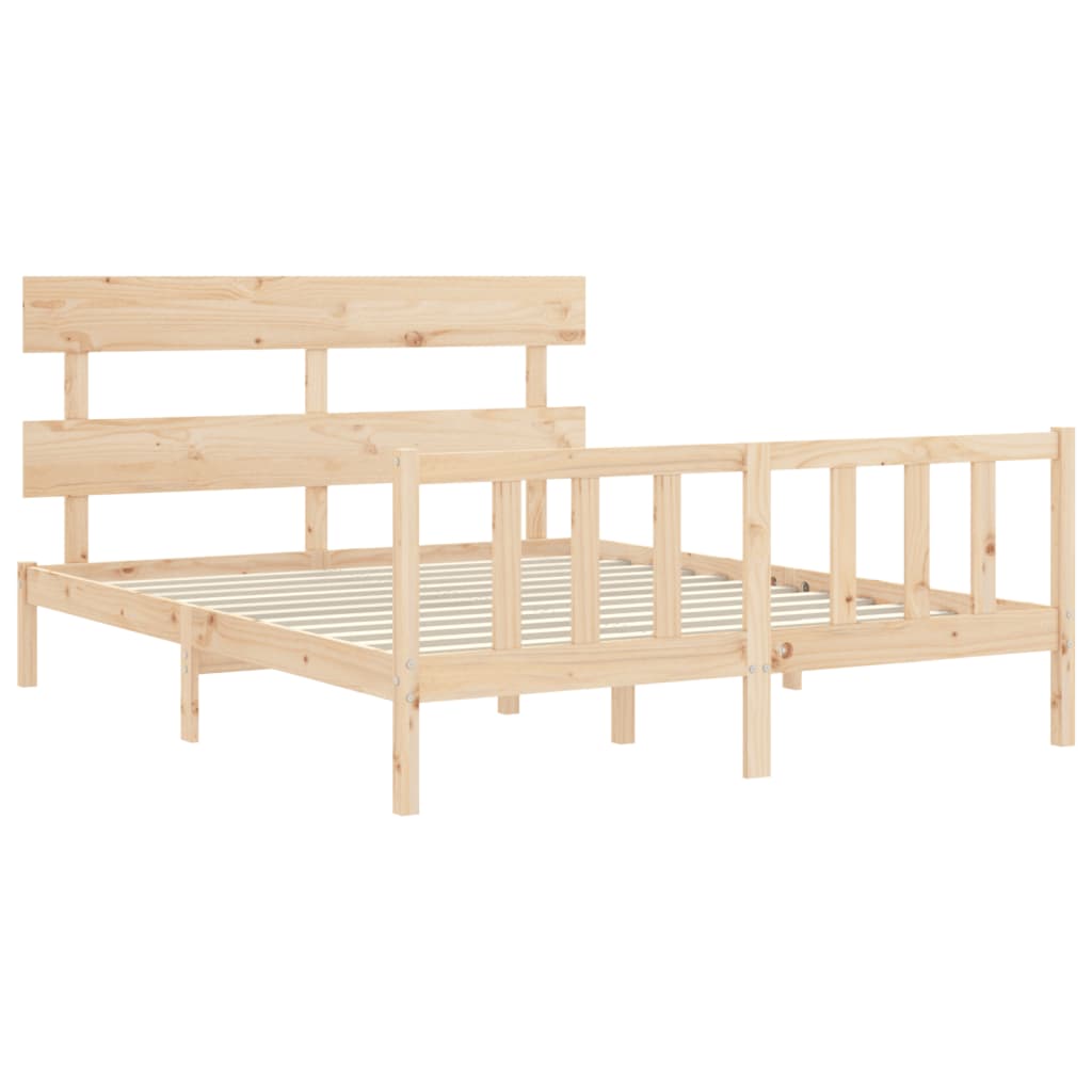 Sengeramme uten madrass 160x200 cm heltre furu