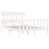Sengeramme med hodegavl hvit small double heltre