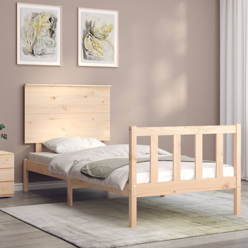 Sengeramme med hodegavl liten enkel heltre
