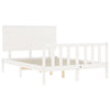 Sengeramme med hodegavl hvit small double heltre