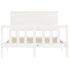 Sengeramme med hodegavl hvit small double heltre