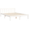 Sengeramme med hodegavl hvit small double heltre