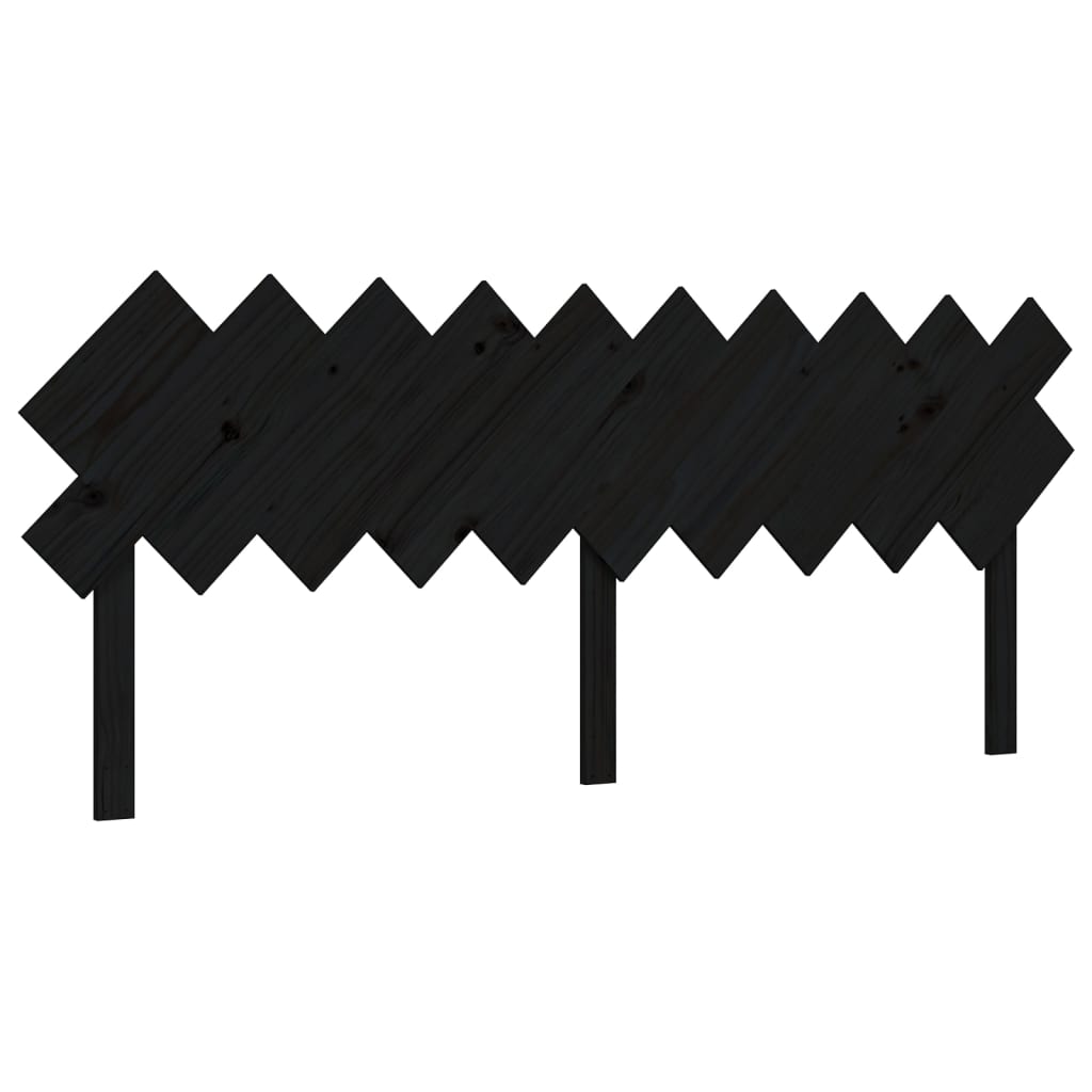 Sengeramme med hodegavl svart 200x200 cm heltre