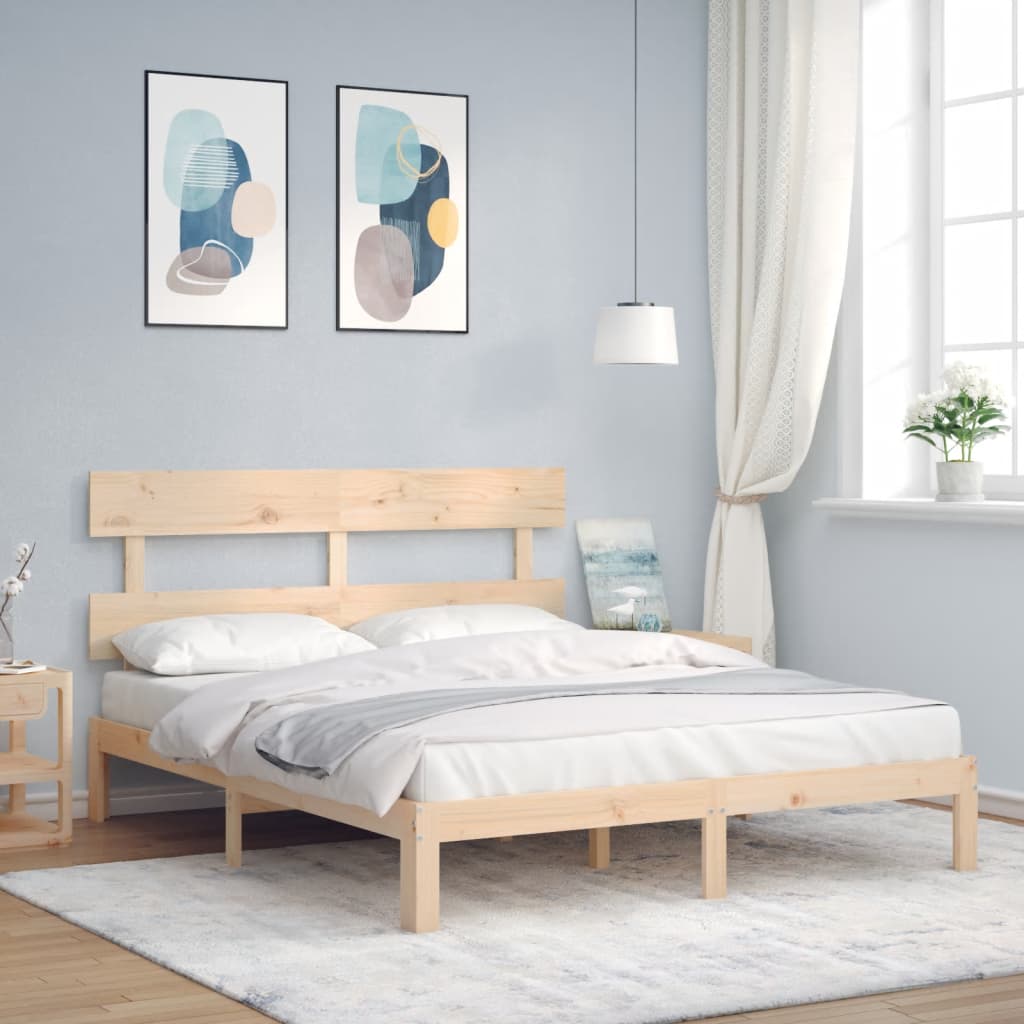 Sengeramme med hodegavl King Size heltre