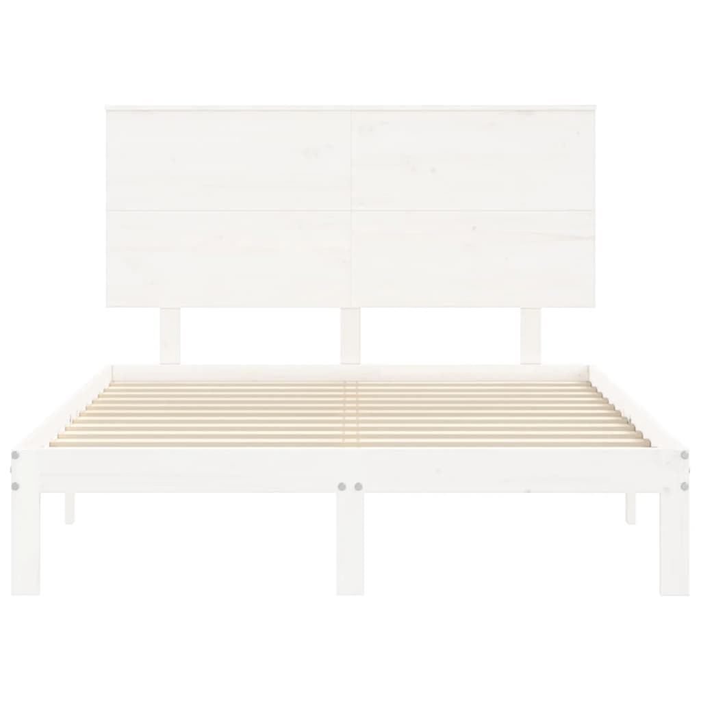 Sengeramme med hodegavl hvit small double heltre