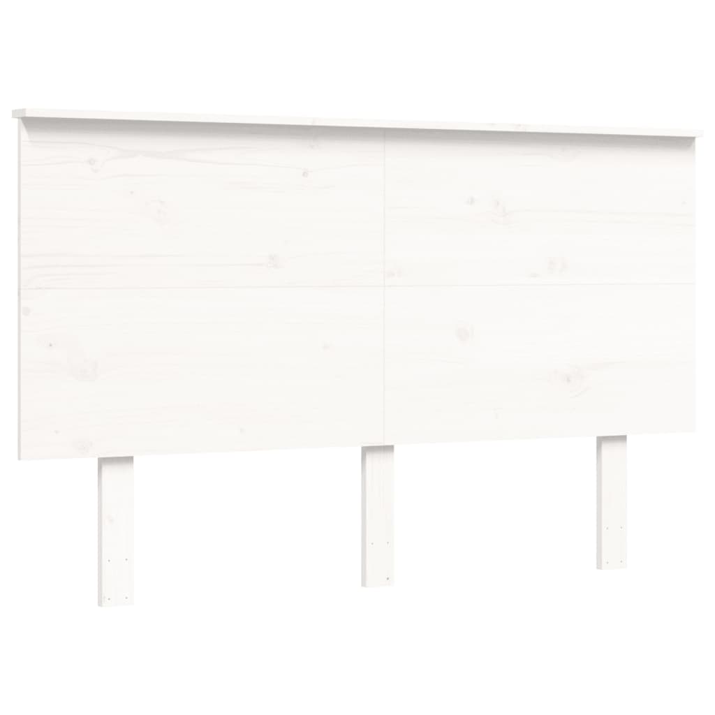 Sengeramme uten madrass hvit 140x190 cm heltre furu