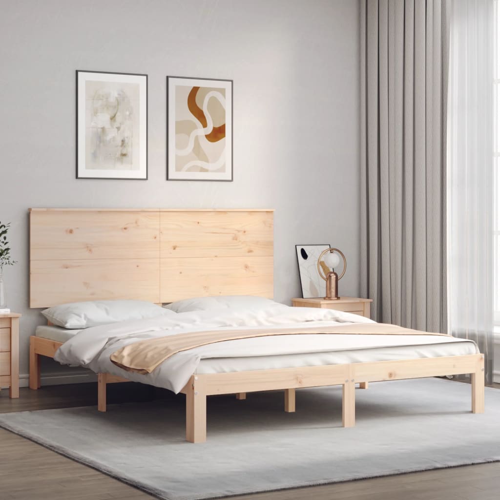 Sengeramme med hodegavl King Size heltre