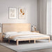 Sengeramme med madrass 200x200 cm heltre furu
