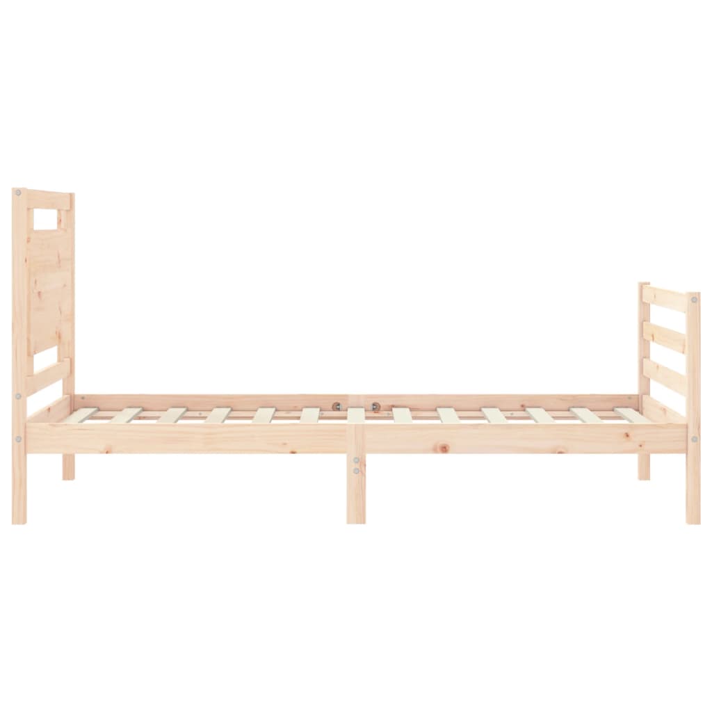 Sengeramme med hodegavl 100x200 cm heltre