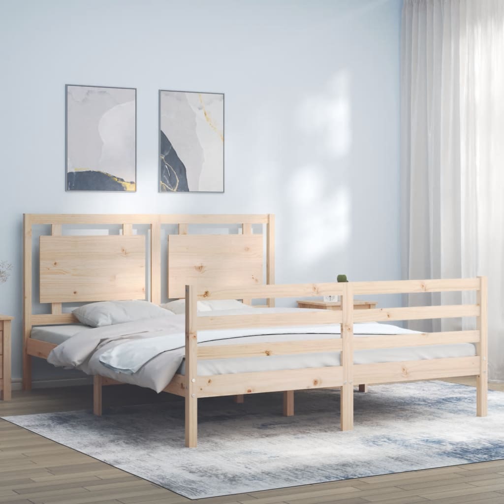 Sengeramme med hodegavl King Size heltre
