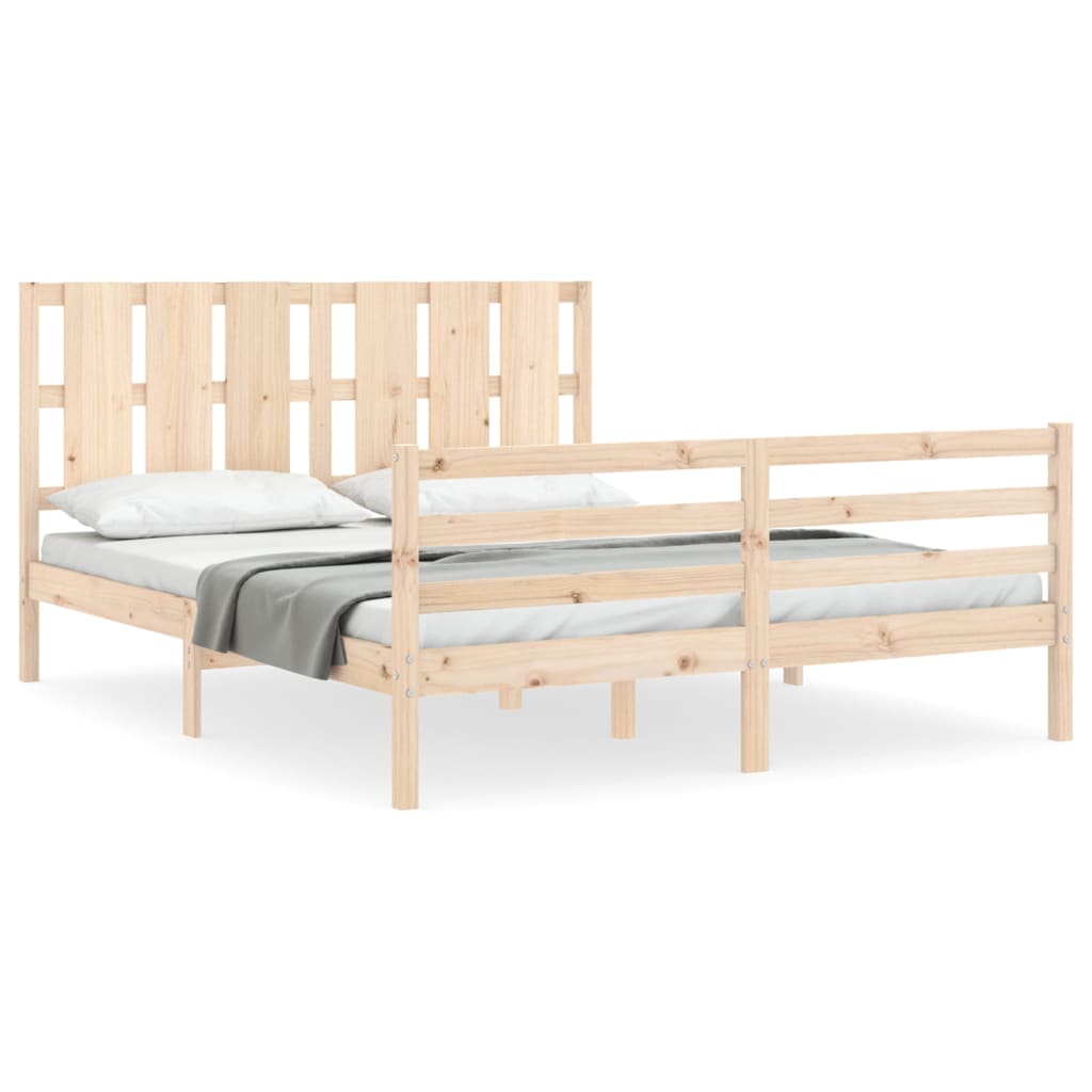 Sengeramme med hodegavl King Size heltre