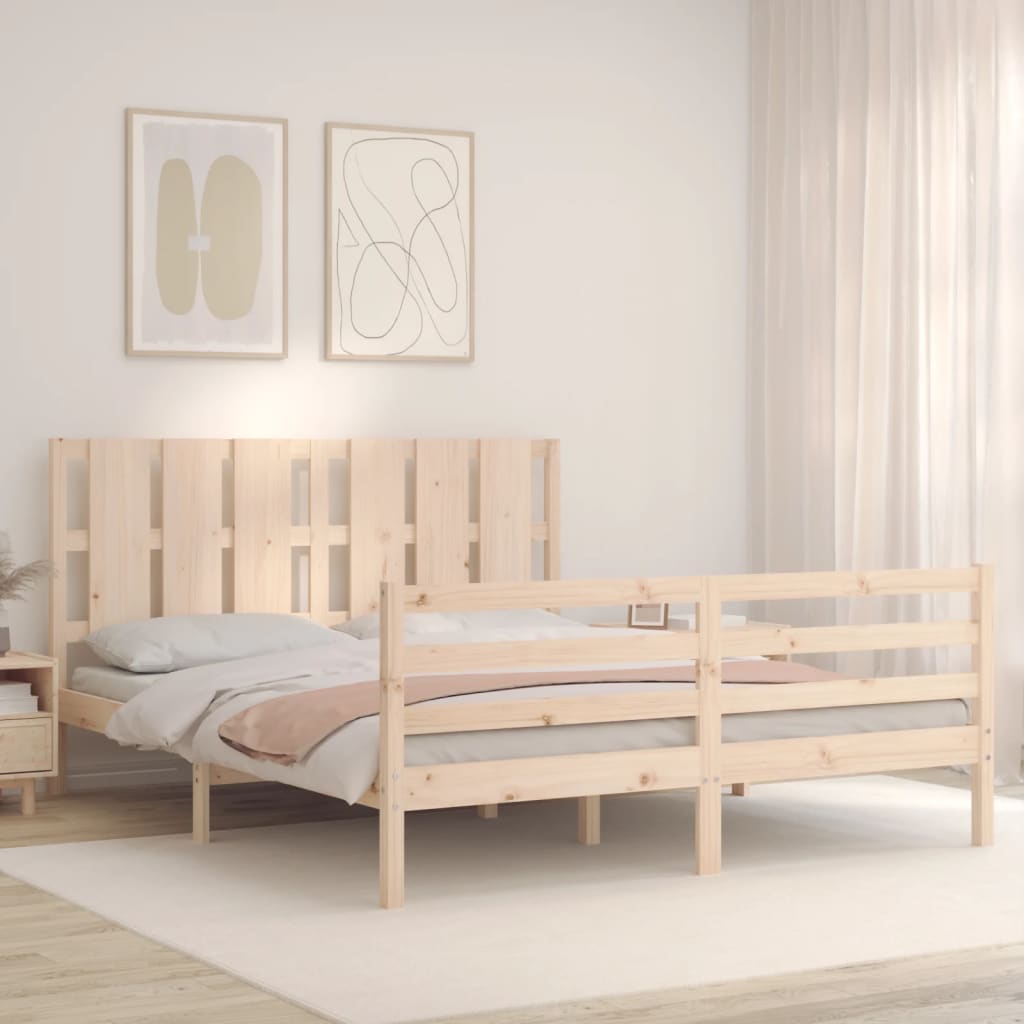 Sengeramme med hodegavl King Size heltre