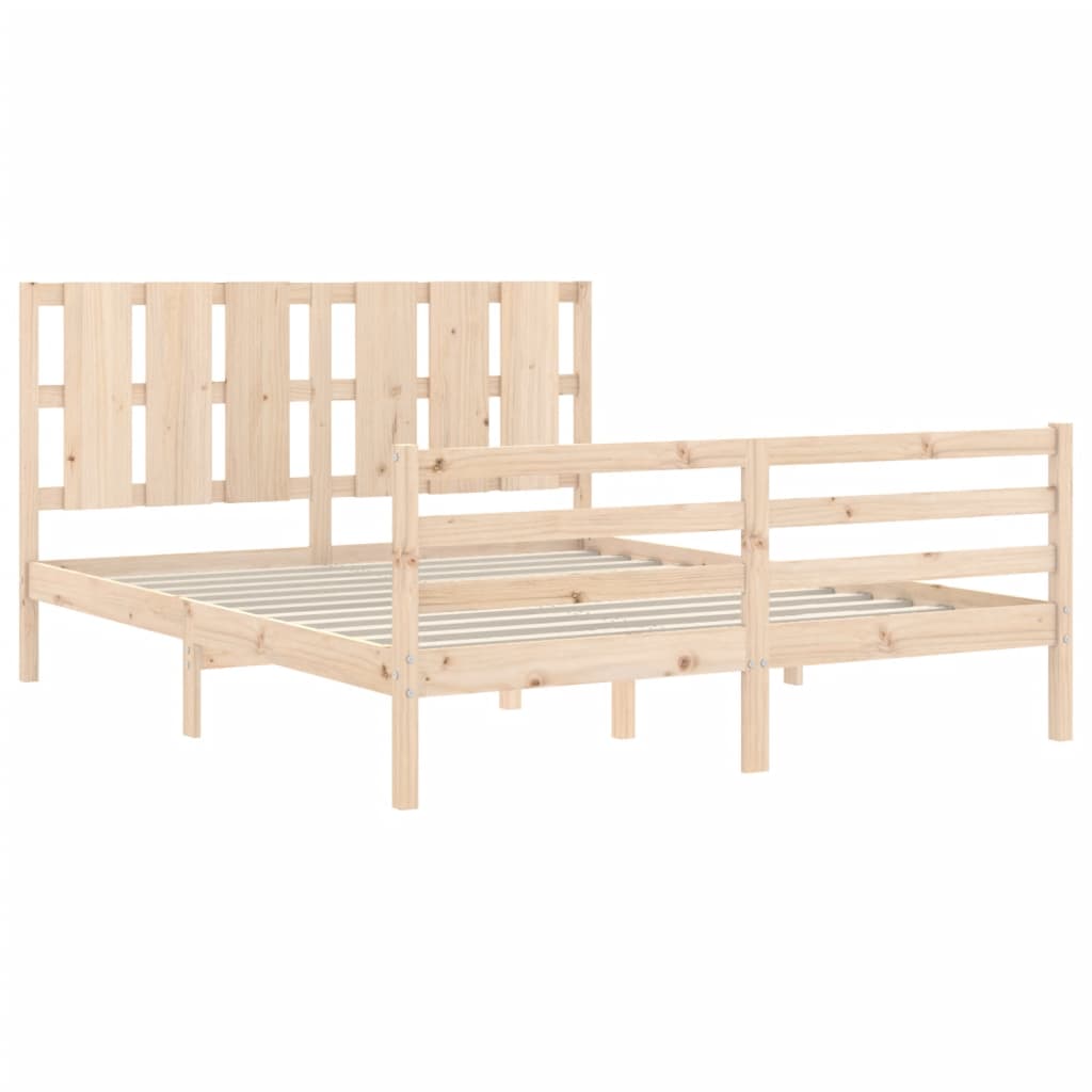 Sengeramme med hodegavl King Size heltre