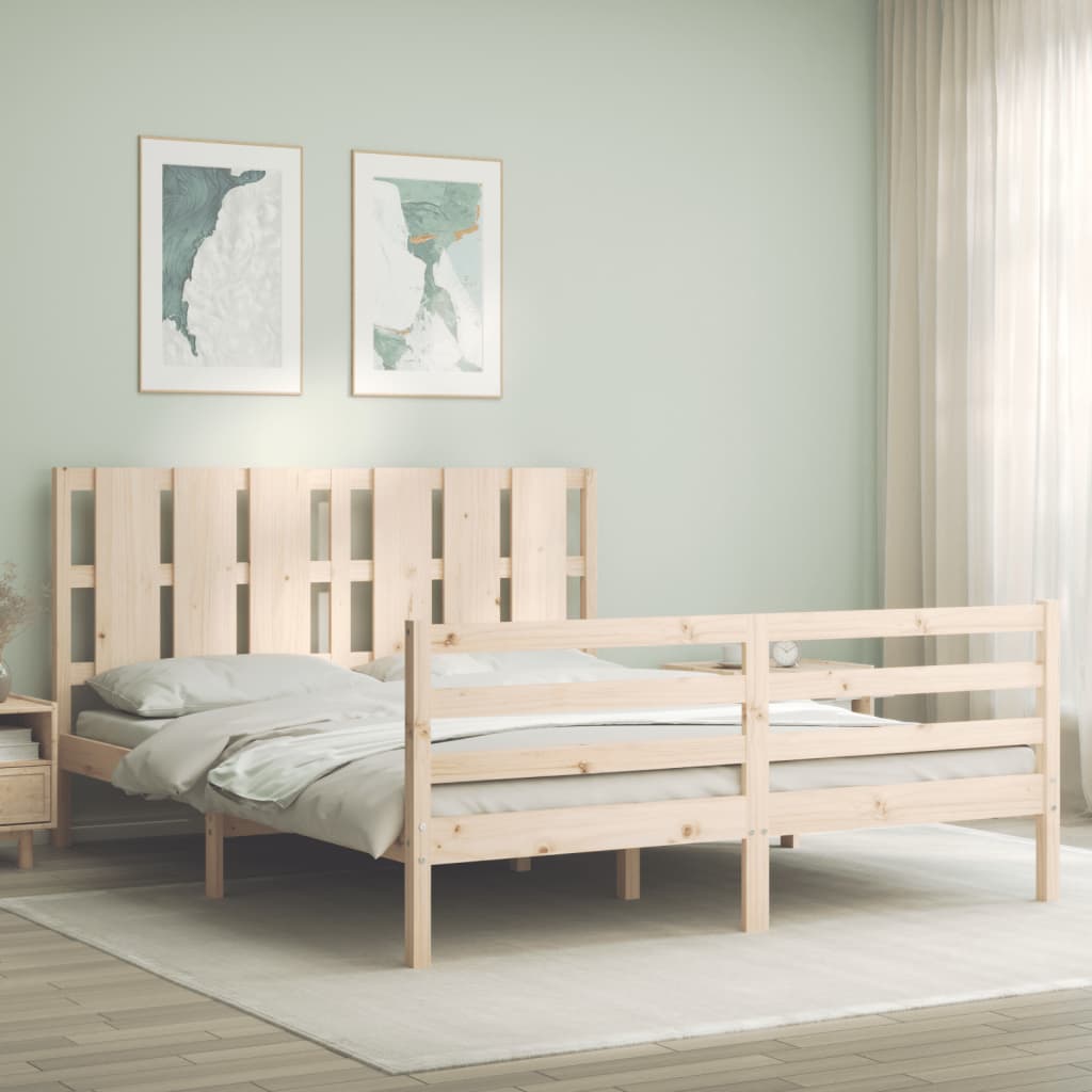 Sengeramme med hodegavl King Size heltre