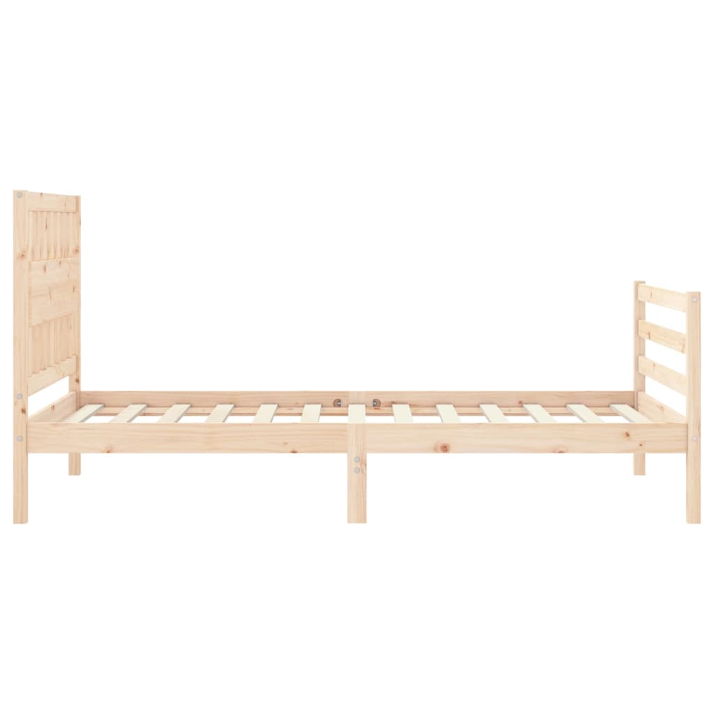 Sengeramme med hodegavl 100x200 cm heltre