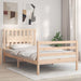 Sengeramme med hodegavl 100x200 cm heltre