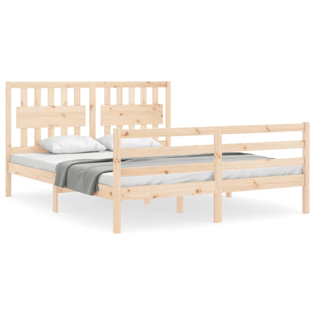 Sengeramme med hodegavl King Size heltre