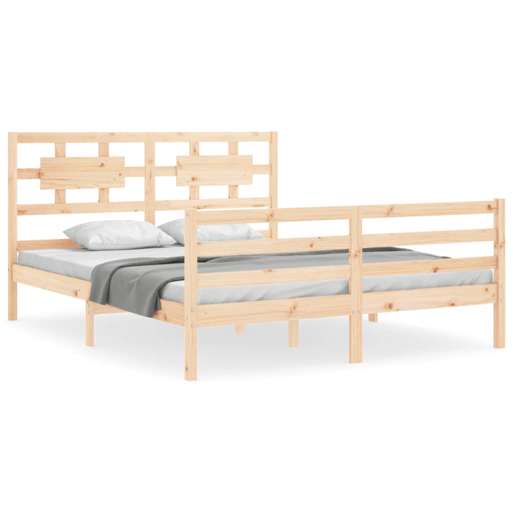 Sengeramme med hodegavl King Size heltre