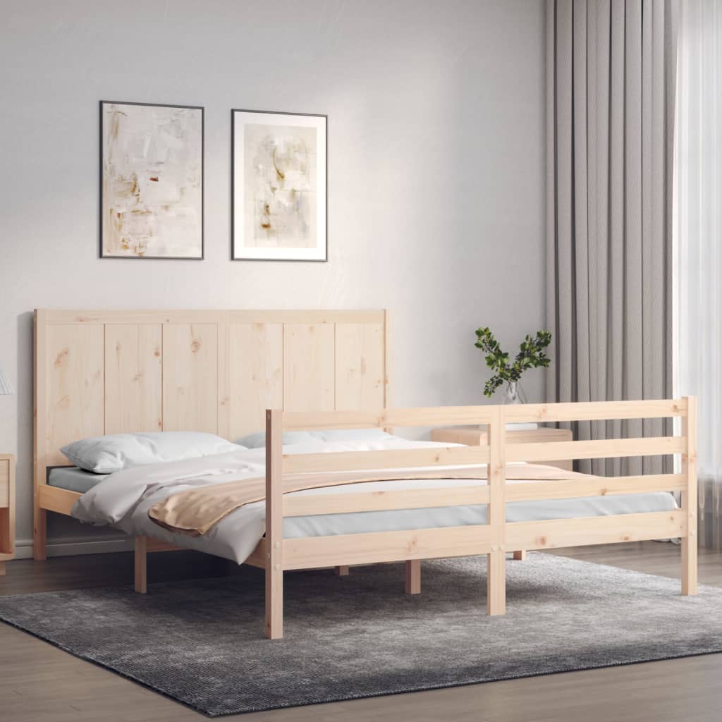 Sengeramme med hodegavl King Size heltre