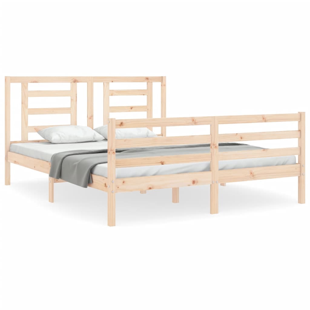 Sengeramme med hodegavl King Size heltre