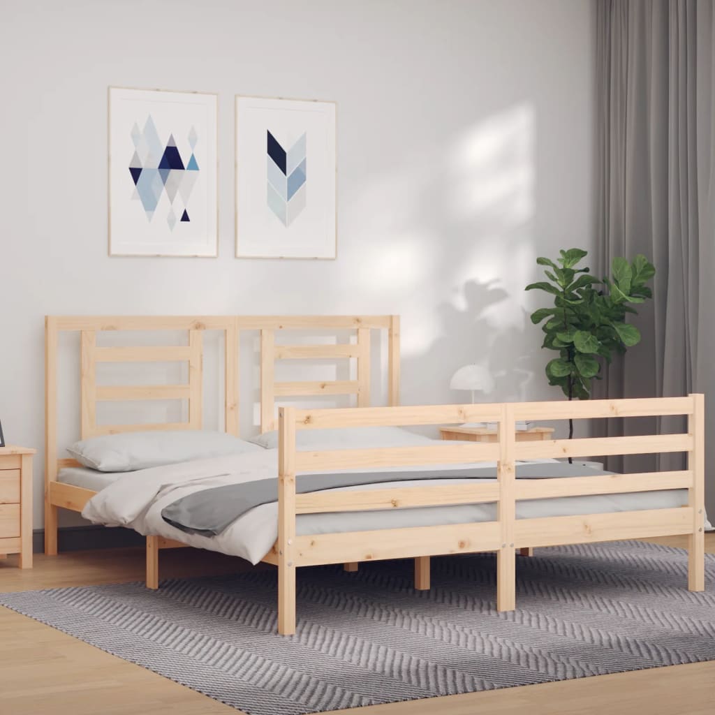 Sengeramme med hodegavl King Size heltre