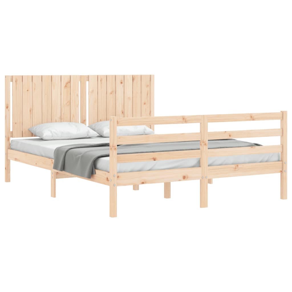 Sengeramme med hodegavl 160x200 cm heltre