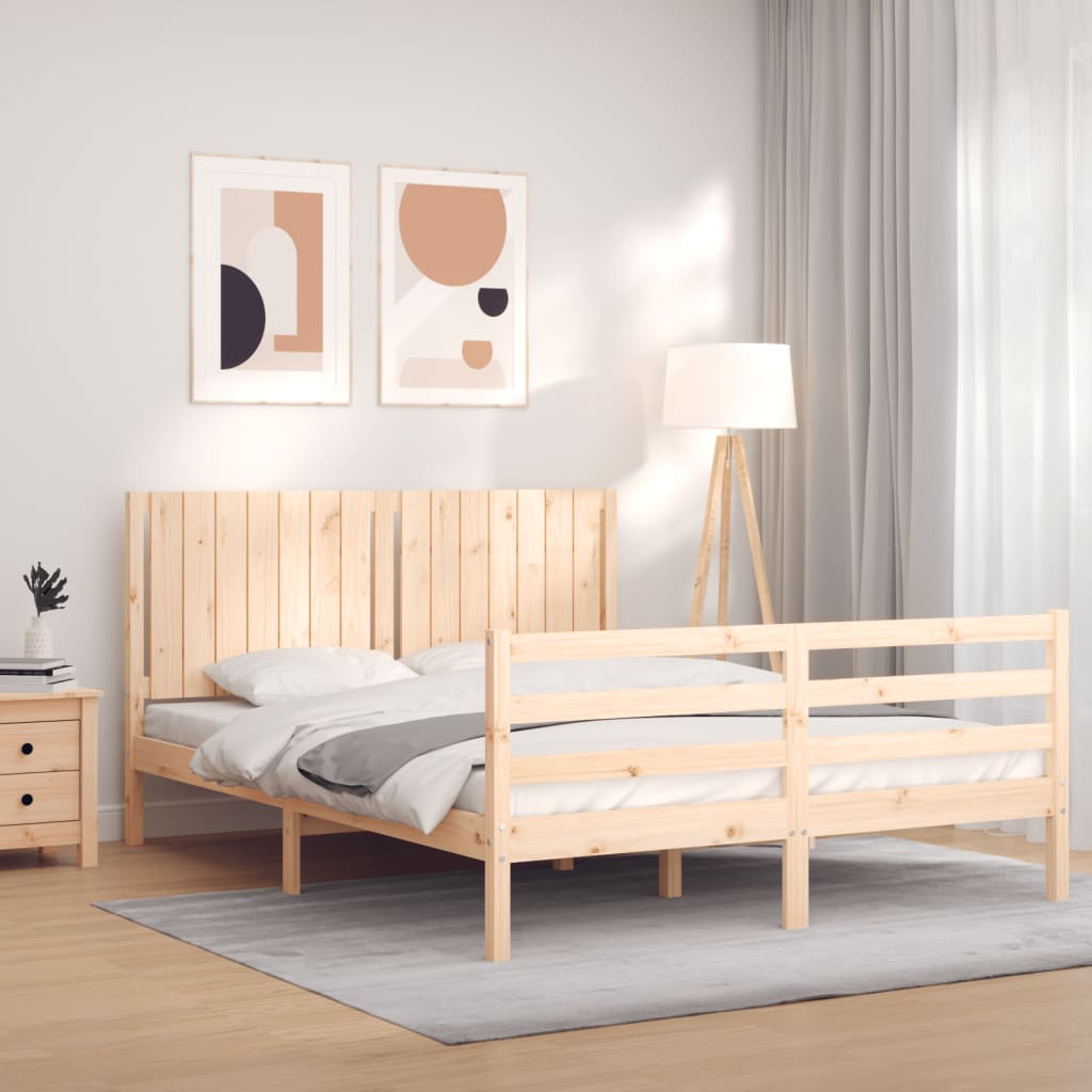 Sengeramme med hodegavl 160x200 cm heltre