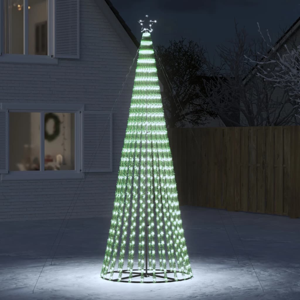 Juletre lyskjegle 688 LED kaldhvit 300 cm