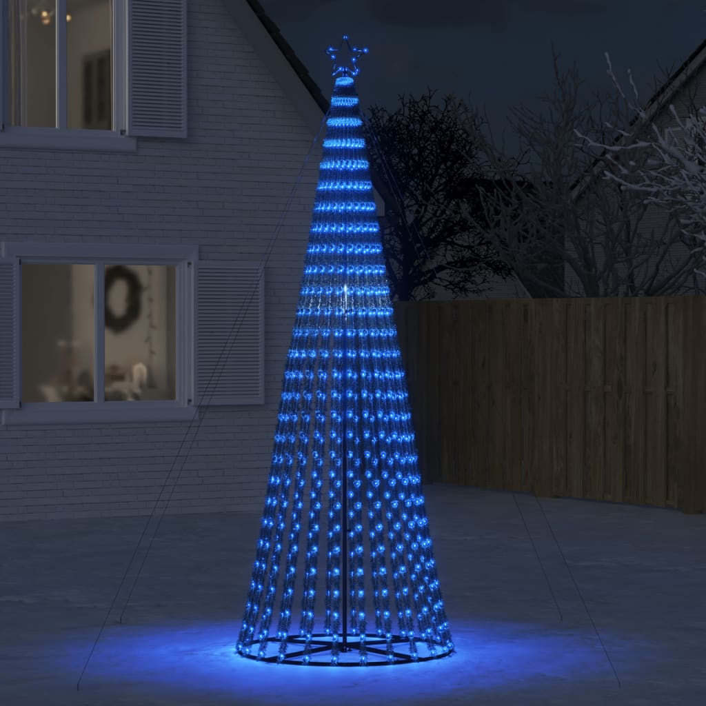 LED Juletre 688 LEDs Blå 300 cm