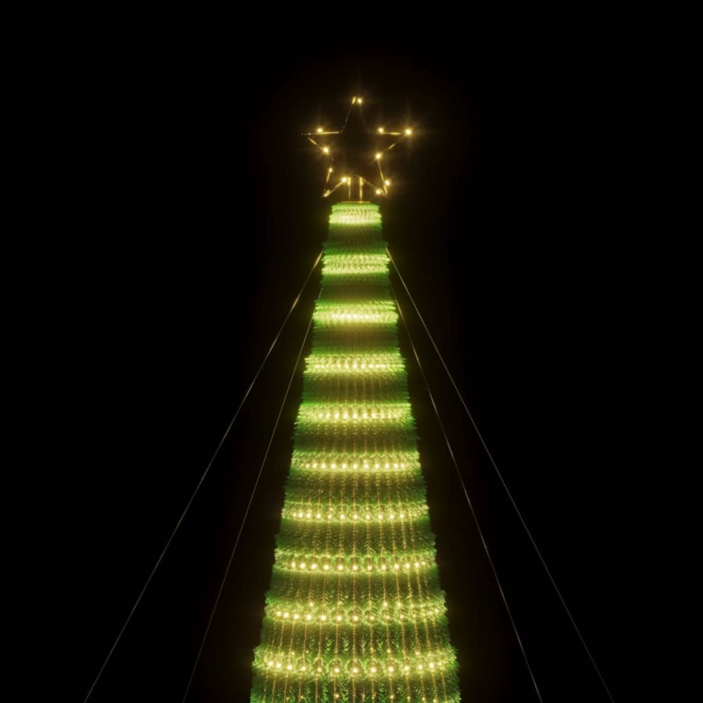 LED Juletre 1544 LEDs Varm Hvit 500 cm