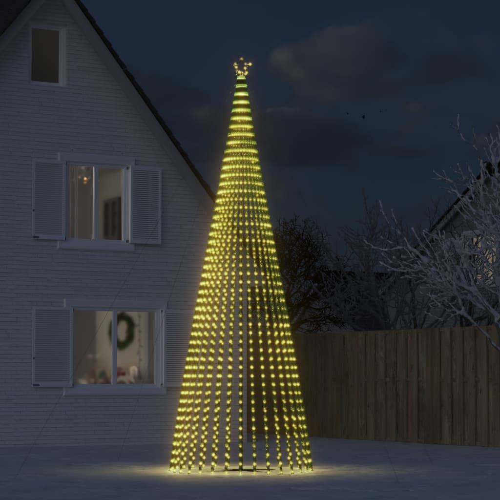 LED Juletre 1544 LEDs Varm Hvit 500 cm