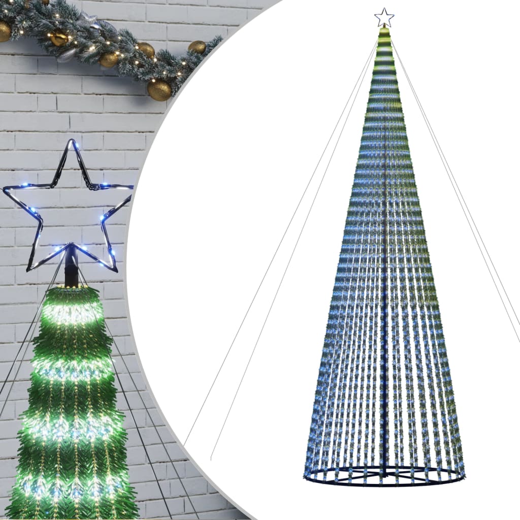 Juletre lyskjegle 1544 LED blå 500 cm