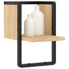 Vegghylle med stang sonoma eik 20x25x30 cm