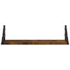 Vegghyller 2 stk røkt eik 60x15x15,5 cm