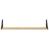 Vegghyller 2 stk Sonoma eik 80x15x15,5 cm konstruert tre