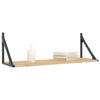 Vegghyller 2 stk Sonoma eik 80x25x25,5 cm konstruert tre