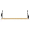 Vegghyller 2 stk Sonoma eik 80x25x25,5 cm konstruert tre